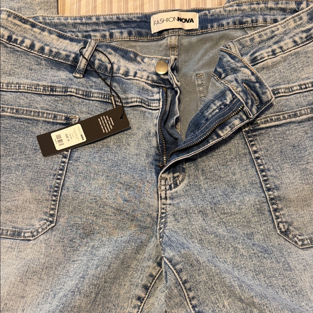Fashion Nova Light Blue Denim Jeans
